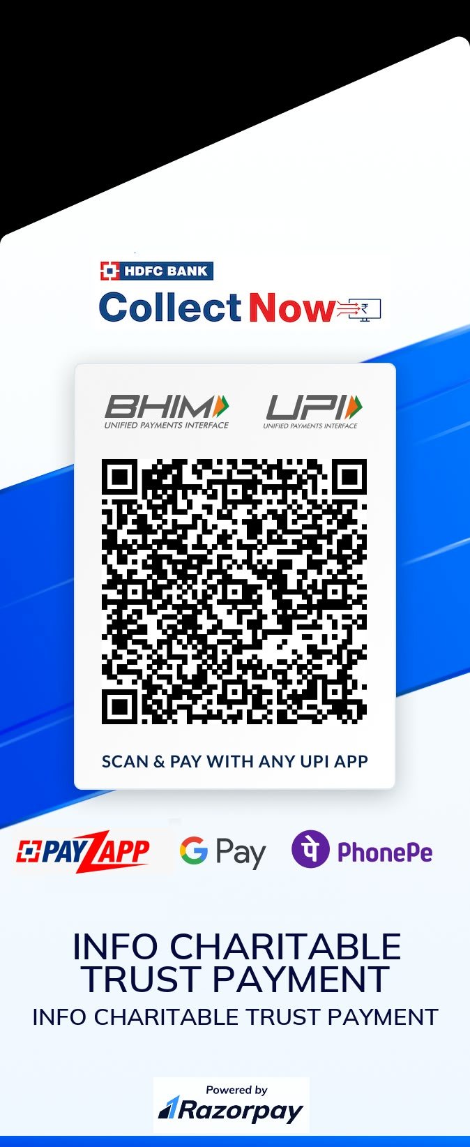 Original Info Charitable Trust payment QR code